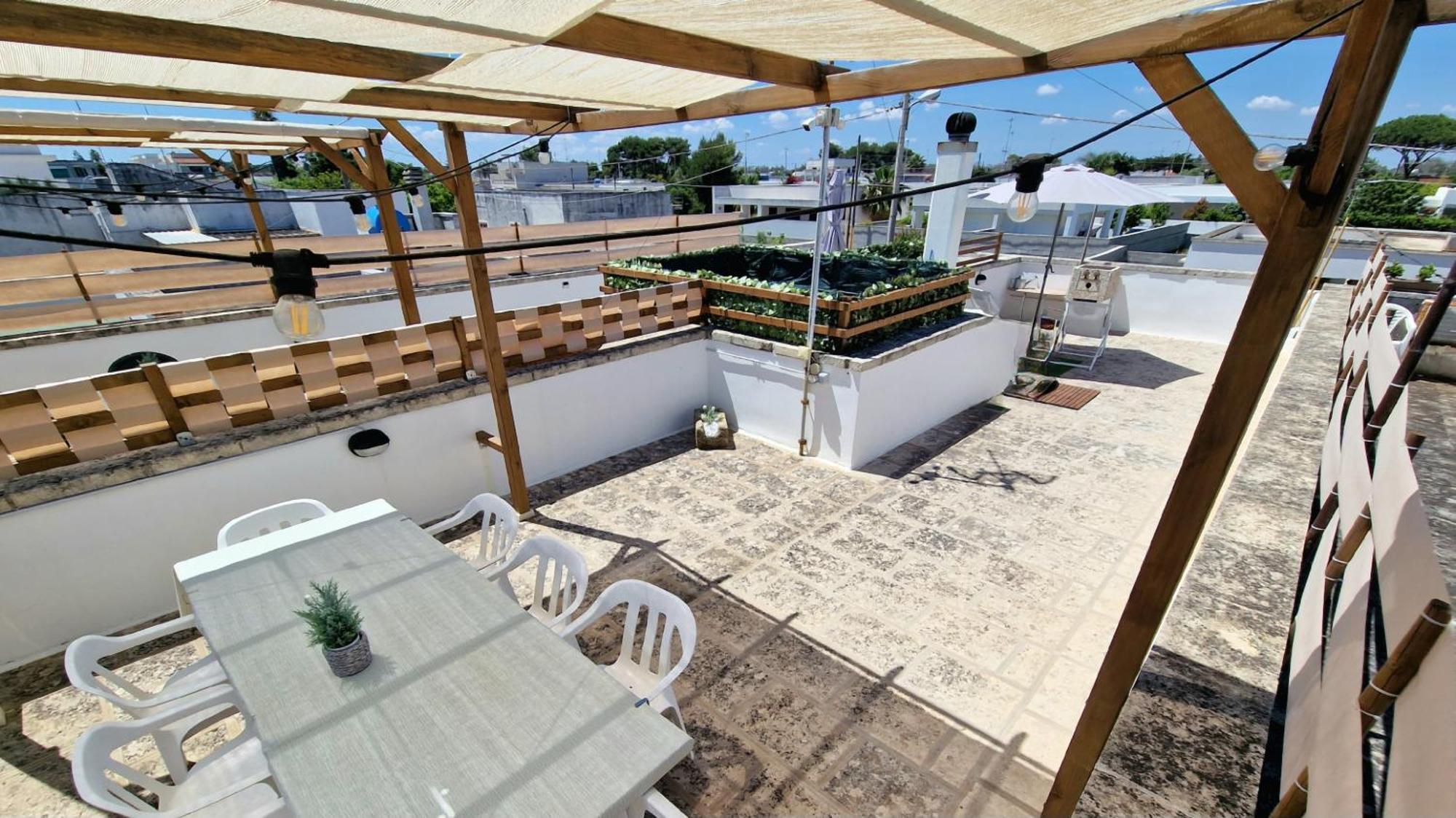 La Terrazza Dei Nonni Torre Specchia Ruggeri Exterior foto